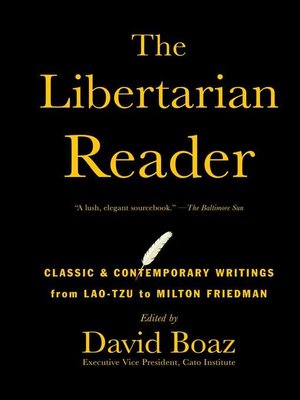 cover image of The Libertarian Reader